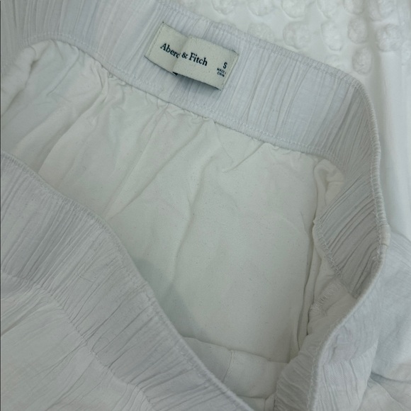 Abercrombie & Fitch High Rise Linen Blend Pull On Shorts Pockets Size Small - Picture 7 of 10